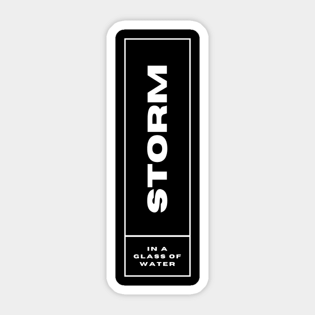 Storm in a glass of water Sticker by slowslow